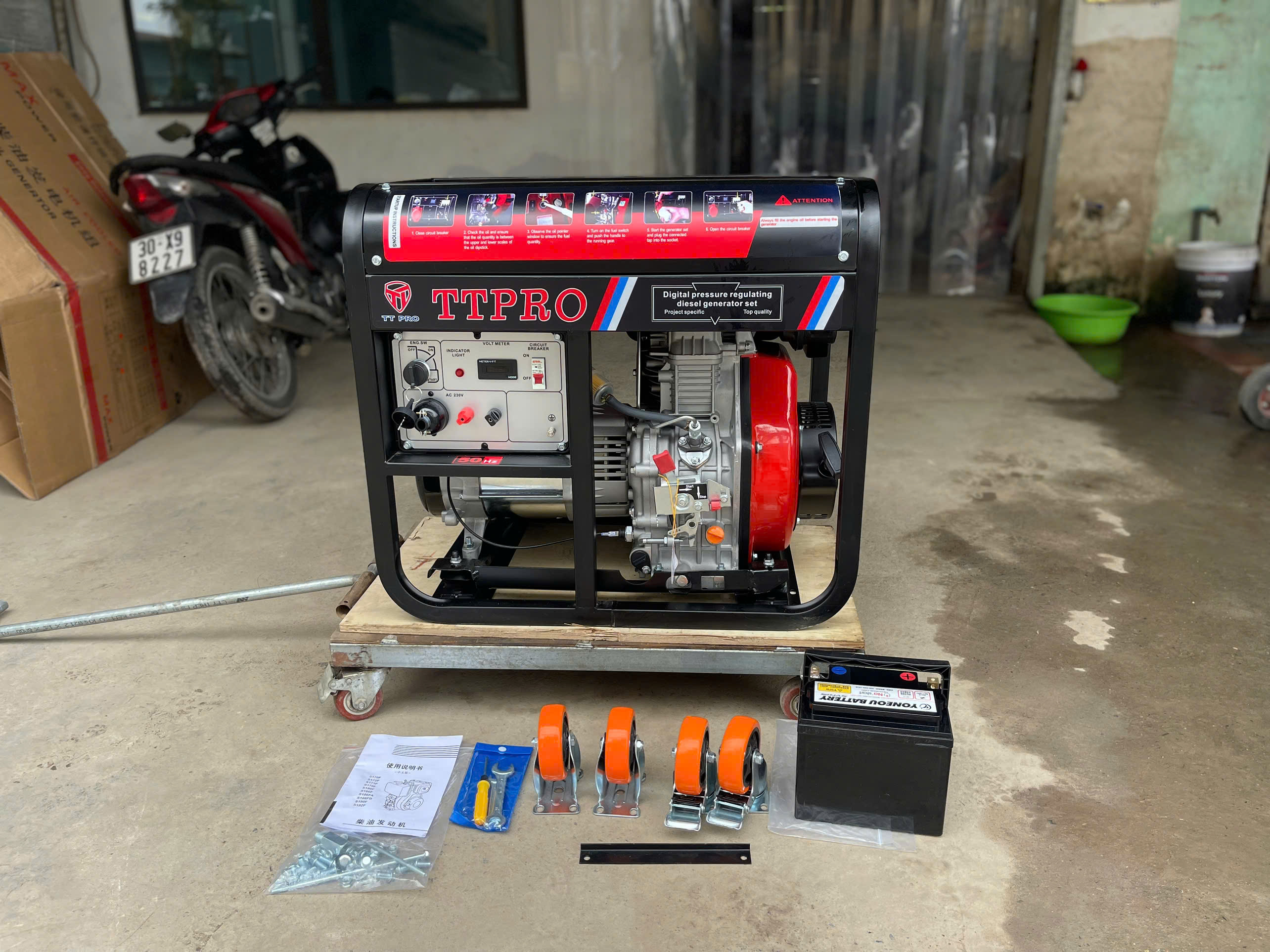 Máy Phát Điện 5kw Khung