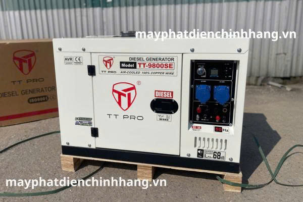 tổ máy phát điện dầu diesel 9kw siêu cách âm