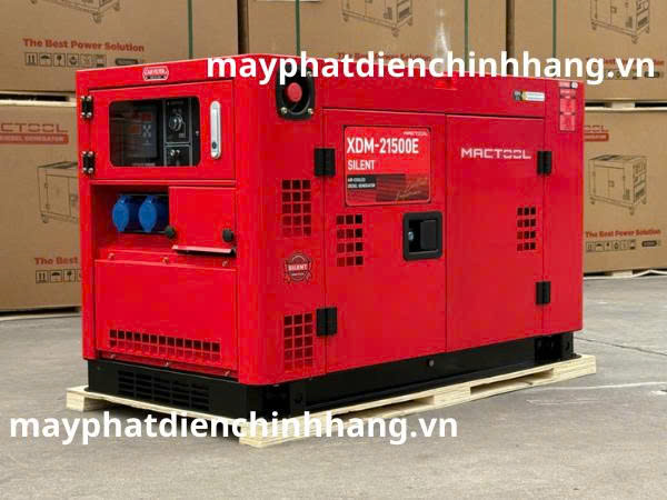 máy phát điện 16kw / 20kva mactool XDM-21500E (màu đỏ)