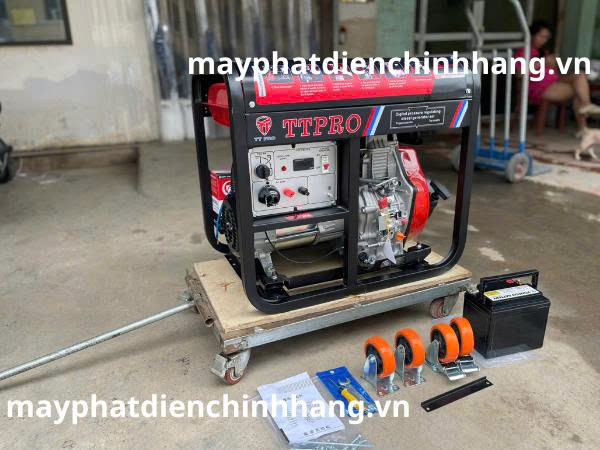 máy phát điện 5,5kw khung dầu diesel