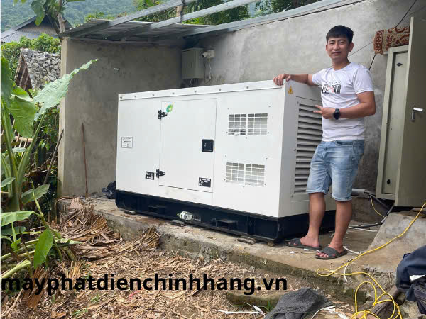 lắp đặt hoàn thiện tổ máy phát điện Yangmar 50kw vila và homestay